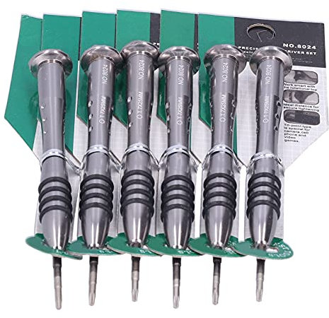Set di cacciaviti, Set di Micro cacciaviti, Kit di Riparazione di Occhiali, Kit di Strumenti di Riparazione Professionale con 6 cacciaviti a Stella per Occhiali, Orologi, Computer, Laptop, telefo