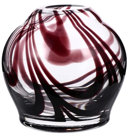 Cabilock Vaso Idroponico Vetro per Piante Contenitore Rotondo per Fiori Secchi e Decorazione Creativa e Ufficio