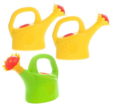 WHAMVOX 3 Piezas Regadera de Plástico para Juguete de Baño para Jardín y Playa Regadera de Riego para Aprendizaje y Casa y Exteriores