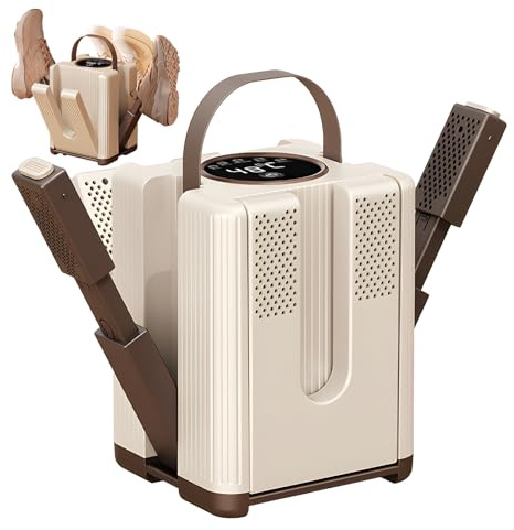 LPQKCcY Schuhtrockner Elektrisch 3 Paar Fußballschuhe Shoe Dryer Faltbarer Schuh Trockner Schuhwärmer mit 120mins Timer Schnelltrocknung Wärmegebläse für Handschuhe, Hüte, Socken, Skistiefel