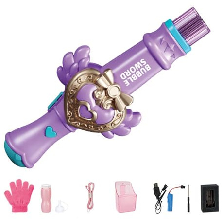 DAYLIGHE Outdoor Aktivitäts Blasengebläsepistolen Leuchtende Blumen Für Outdoor Spaß Automatische Maschine Mit Lichtshow Gebläse Für Kleinkinder