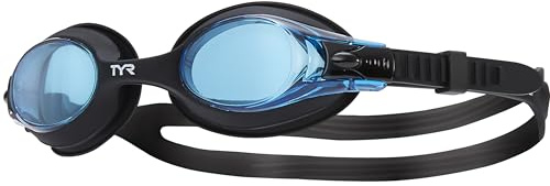TYR LGSW 011 Occhialino da Nuoto, Unisex Bambini, Blue/Black/Black, S