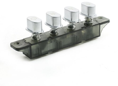 Sourcingmap MQ224C 4 Pushbutton Piano Type Keyboard Switch for Range Hood