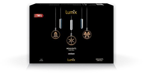 KRINNER Lumix Highlights kabellose LED-Acrylglastaler, cosmic blau 76020