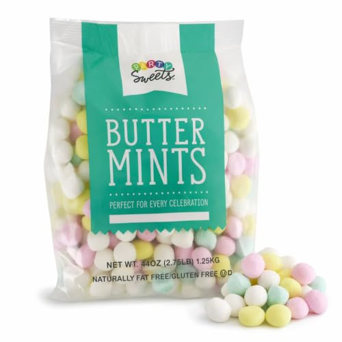 Party Sweets Assorted Pastel Buttermints, 2.75 Pound, Appx. 350 pieces from Hospitality Mints