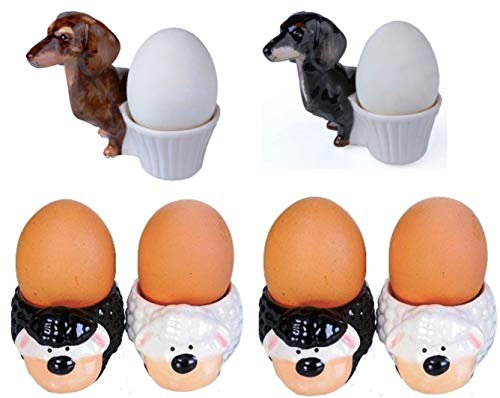 Coquetiers animaux Berger Troupeau du mouton kit ceramique de six pieces en A qualitee
