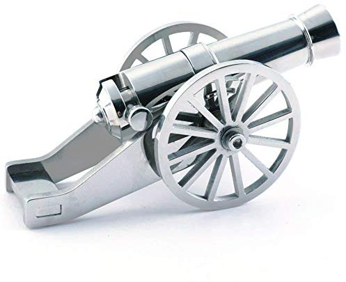 Napoleon Edelstahl Mini Kanone Militär Modell Kollektion Ornamente mit Metallpartikeln