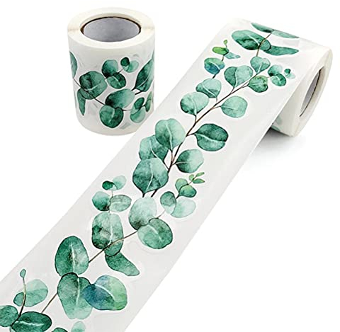 Kylewo 10M Selbstklebende Pinnwand-Bordüre, Eukalyptus-Bordüre, für Badezimmer Schlafzimmer Wohnzimmer Home Decor Wandsticker Dekoration