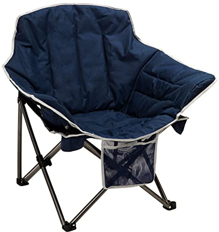 SUNNYFEEL Oversized Camping Chair Heavy Duty Folding Moon Chair Large Sofa Chair for Adults 500 LBS Portable Camp Lawn Chair with Storage Bag for Beach, Trip, Lawn, Outdoor Camp for Adults & Carry Bag