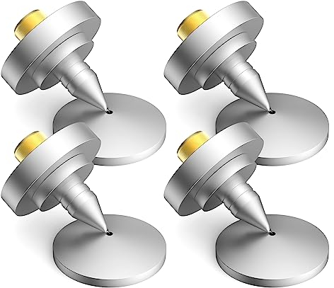 Tertullus 4 Stück Lautsprecher Spikes Lautsprecher Mit Spikes für HiFi-Geräte und Lautsprecher