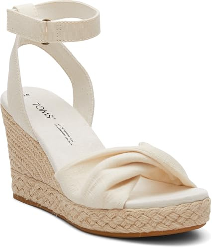 TOMS Women's Marisela Wedge Sandal, natur, 35.5 EU