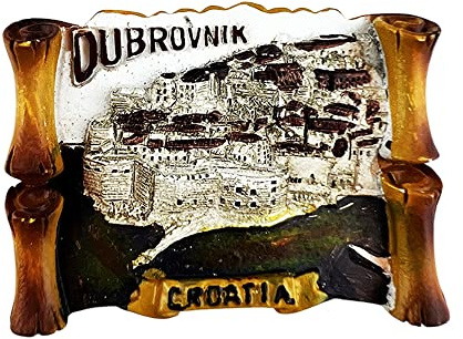 3D Dubrovnik Kroatien Kühlschrankmagnet, Souvenir-Geschenk, Kunstharz, handgefertigt, Dubrovnik-Kühlschrankmagnet, Heim- und Küchendekoration, Kollektion