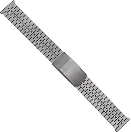 Dcasmo group Edelstahl Uhrenarmband für Herren 18 mm Kompatibel mit Seiko New Old Stock 1970 – Original Vintage Metallarmband – Altes Traditionelles Uhrmacherarmband
