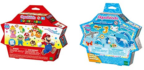 Aquabeads 31946 Super Mario Sternperlen Set - Bastelset, Bunt 31769 Tiefsee Set - Bastelset Themen Nachfüllset, ‎3.18 x 18.03 x 19.05 cm