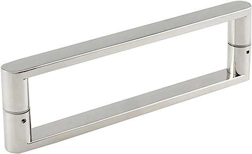 Maniglia per porta della doccia in vetro, in acciaio inox cromato lucido, maniglia per porta in vetro, accessori hardware per porte in vetro, 275 mm