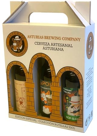 Estuche 3 Cervezas Artesanas Asturianas Gourmet - 3x33 cl