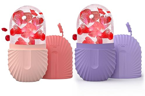 Joyeee 2Pcs Ice Roller, rullo di ghiaccio facciale, Eye Massage Bellezza del viso Cura della pelle per Restringe i pori, antirughe, riduce il gonfiore, migliora l'elasticità della pelle