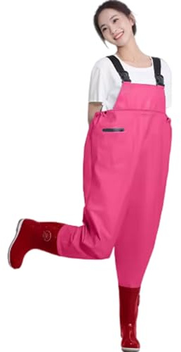 Wansiman Wathose Anglerhose,Wathose Damen,rutschfest Wathosen,Verschleißfeste Wathose,Angelhose bis Brust,Jagd Wathosen,Matschhose,wasserdichte,Atmungsaktive,Für Baustellen,Angeln,Bauernhöfe,Gärten