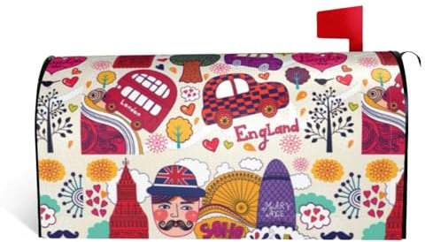 Briefkastenabdeckung für Schulzeitung in englischer Sprache, magnetisch, für den Außenbereich, Hof, Garten, Dekoration