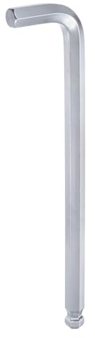 QUARKZMAN Innensechskantschlüssel mit Kugelkopf 17mm L Form langer Arm Sechskantschlüssel Metrische Schraubenschlüssel Chrom-Vanadium-Stahl Reparaturwerkzeug für Heimreparaturen, Silber