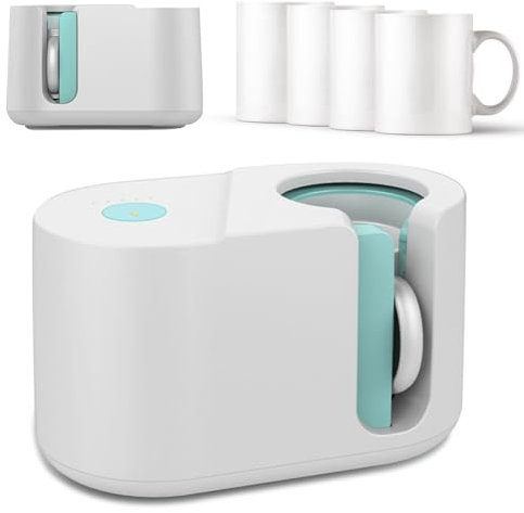 Becher-Wärmepressmaschine, automatische Tassenfoto-Pressmaschine für 11-15-Unzen-Tassen, Wärmeübertragungssublimations-Tassenpresse mit 4 Becherbechern, zum Bedrucken von Tassen, Spardosen