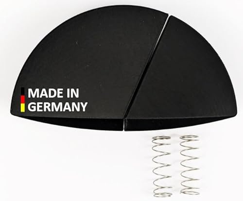 Friatec SANIT Set bouton-poussoir - Plaque de chasse avec ressorts pour FRIABLOC F100, F200 (pièce de rechange OEM référence 333401) Fabriqué en Allemagne (Noir)