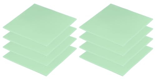 PATIKIL Pads Thermiques 100x100x2mm, 8 Pack Pads Thermiques Froid Silicone pour CPU GPU IC PCIe M.2 2280 SSD NVMe Dissipateur, Vert