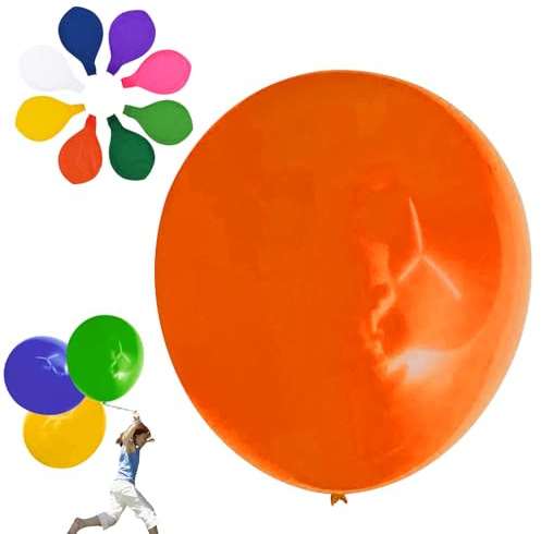 8 Pcs Riesen Luftballons, Latex Riesige Ballon Dekoration, Große Ballons In Verschiedenen Farben, Für Geburtstag Hochzeit Jahrestag Festival Party Dekorationen (Weiß)