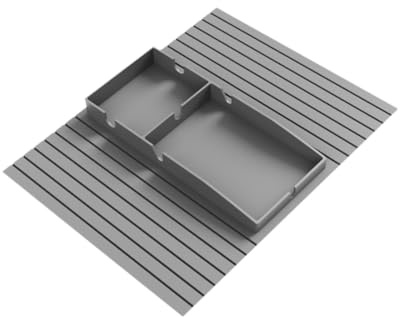 Bandeja multifuncional para sofá, para bebidas espaciales, color gris