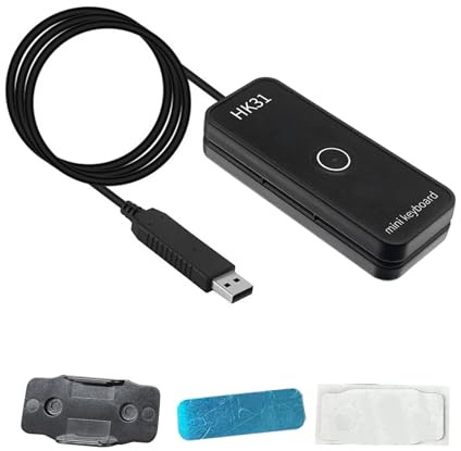 BONKZEBU Anpassningsbar USB-tangentbord med Magnetisk Absorptionsremsa för kontors- och Spelanvändning Tillverkad Av Hållbar ABS (HK31UBM Svart)