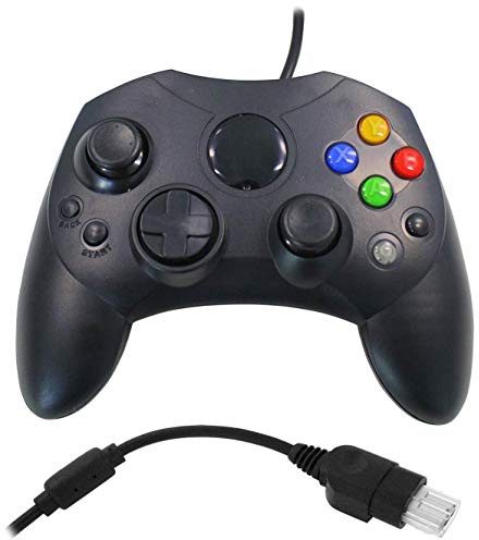 Eaxus® Shock Manette de jeu Convient pour Xbox. Controller ergonomique avec 2 emplacements pour cartes Compatible avec Xbox d'origine (2001)