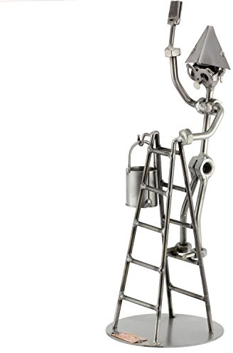 Steelman24 Schraubenmännchen Anstreicher | Made in Germany,Handarbeit,Geschenkidee,Stahlfigur,Metallfigur,Metallmännchen