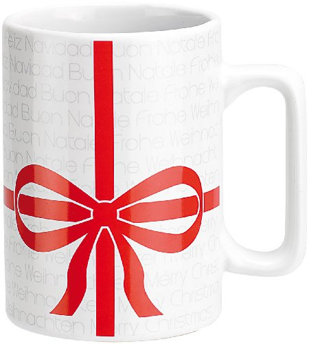 infactory Tasse mit Sound: Weihnachtstasse mit Sound We wish you a Merry Christmas (Tassen Weihnachten, Weihnachtstasse mit Musik, Becher)