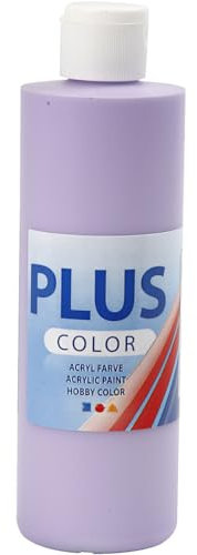 Plus Color Acrylfarbe, Bastelfarbe, Violett, 1 Flasche mit 250 ml