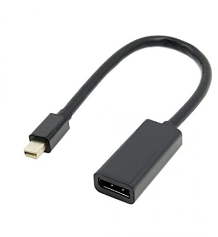 SYSTEM-S Mini Displayport DP (Male) auf Standard Displayport DP (Female) Kabel Adapter Konverter