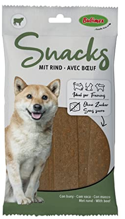 Bubimex – Snacks de Carne – golosinas para Perros – Ideal para Entrenamiento – sin azúcar – Juego de 7 x 12 Barras