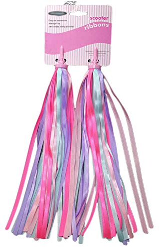 VOSAREA Ein Paar Fahrradlenker Streamer - Kinder Fahrrad Bogen Design Streamer - Einfache Befestigung an Cycle Lenkern (Rosa und Lila)