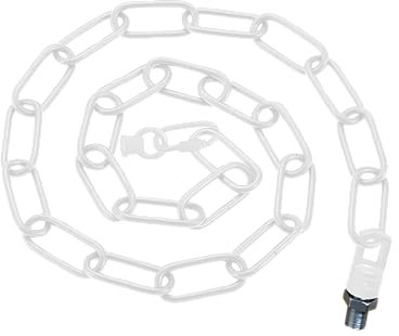 DC Voltage Heavy Duty Metal Chain for Vintage Chandelier, Suspended Ceiling Pendant, and Hanging Lamps Durable, Adjustable, Ideal for Rustic, Industrial, or Home Décor(White)