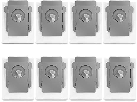 8 Stück Ersatz Staubbeutel Staubsaugerbeutel für iRobot Roomba i7 i7+ / i7 Plus E5 E6 E7 Staubsauger, Automatische Absaugstaion Beutel Ersatzteile Zubehör Kit für Clean Base Modellen