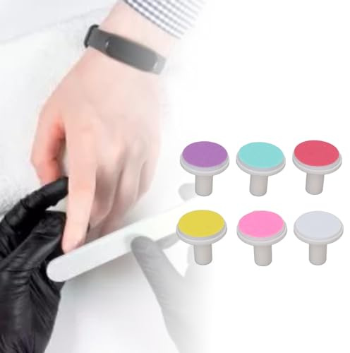 6 Stück Baby Nagelfeile Pads Nagel Trimmer Ersatz Pads Elektrische Nagelfeile Schleifköpfe Zubehör für Neugeborene Kleinkinder oder Erwachsene Zehen Fingernägel Pflege
