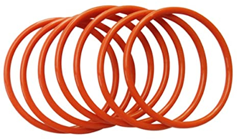 MACHSWON 30 Stück Silikon-O-Ringe Dichtungsringe Dichtungen 55 mm Außendurchmesser 52 mm Innendurchmesser 1,5 mm Breite Silikon Unterlegscheibe Runder Dichtungsring Rot