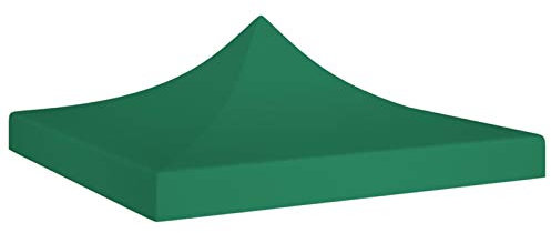 Yongdu Tetto Tenda di Ricezione Tela Tetto di Ricambio Copertura Gazebo Tetto Tenda Padiglione Giardino 2x2 m Verde 270 g/m²