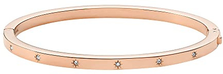 Fossil Armband Für Frauen Sadie, Länge: 175mm, Breite: 4mm, Höhe: 4mm Rose Gold Edelstahlarmband, JF04394791