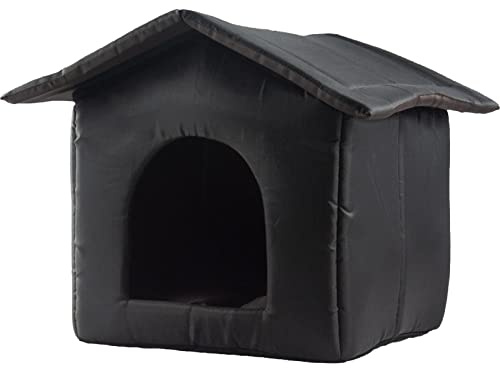 Outdoor Katzenhaus Wasserdicht, Katzenhaus Für Draußen, Winterfest Wasserdicht Wetterfestes Outdoor Katzenhütten Für Winter, Warm Wetterfester Faltbare Pet Tierheim, Katzenhöhle Outdoor Haustierhaus