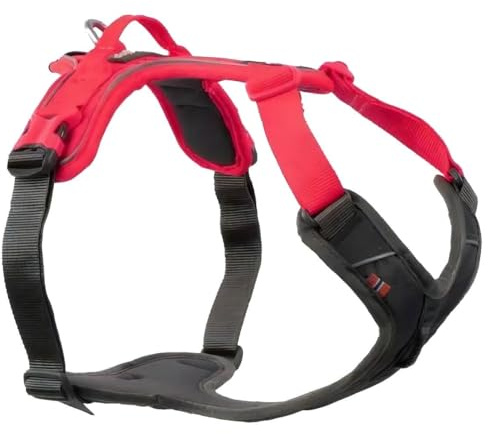 Non-Stop dogwear Ramble Harness |Black/pink| Fhr und Alltagsgeschirr, Gre:S