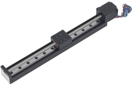 Mini-Linearschiene, 28 Schrittmotor, 200-mm-Hub-Linearbewegungs-Schiebeantrieb mit quadratischen Linearschienen, Mini-Schiebetisch für DIY-CNC-Fräser