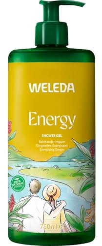 Weleda Gel Doccia Energy Zenzero. Deterge delicatamente la pelle e dona nuova energia, fragranza 100% naturale di zenzero, citronella e legno di cedro (1x750ml)