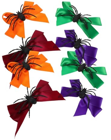 Gatuida 8 Pièces Noeuds Effrayants avec Araignée Accessoires Cosplay Pinces Légères pour Fêtes Halloween