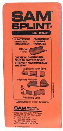 SAM Splint Flat Fold, 36 Orange by SAM Medical