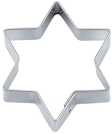Städter Ausstecher Stern 15 cm/H 3 cm 6-zackig, Silber